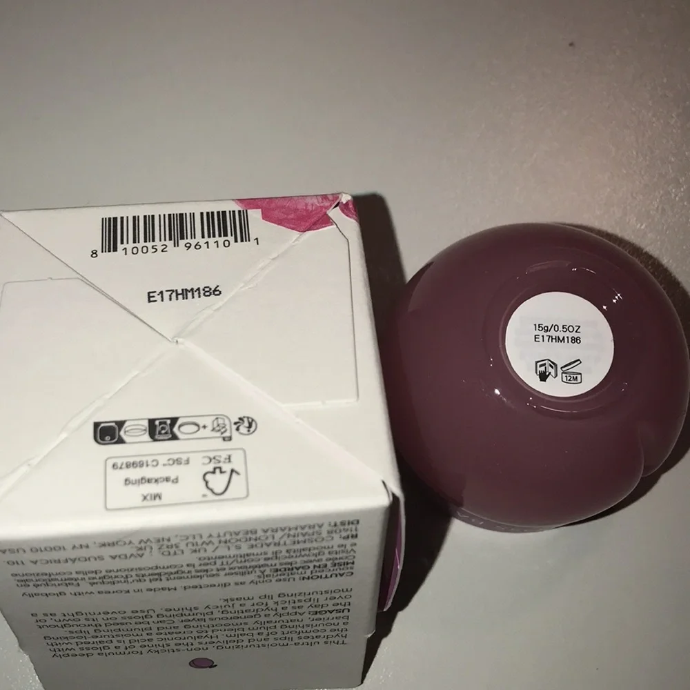 Glow Recipe Plum Plump Hyaluronic Gloss Balm 0.52 oz NEW